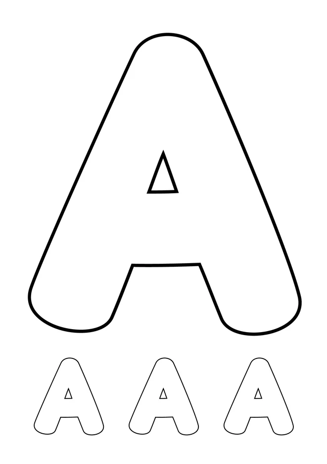 Alfabeto para colorir e imprimir para imprimir e colorir - imagem 2